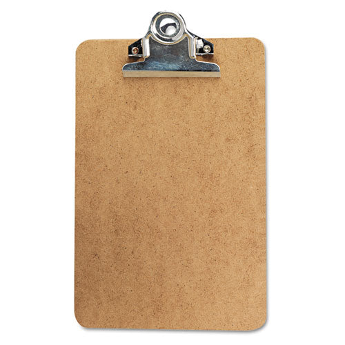 Universal® wholesale. UNIVERSAL® Hardboard Clipboard, 3-4" Capacity, Holds 5w X 8h, Brown. HSD Wholesale: Janitorial Supplies, Breakroom Supplies, Office Supplies.