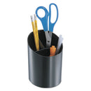 Universal® wholesale. UNIVERSAL® Recycled Big Pencil Cup, Plastic, 4 1-4 Dia. X 5 3-4, Black. HSD Wholesale: Janitorial Supplies, Breakroom Supplies, Office Supplies.