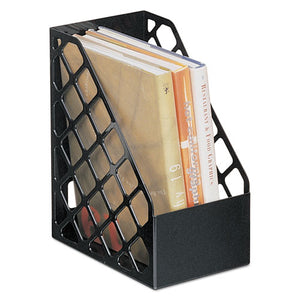 Universal® wholesale. UNIVERSAL® Recycled Plastic Large Magazine File, 6 1-4 X 9 1-2 X 11 3-4, Black. HSD Wholesale: Janitorial Supplies, Breakroom Supplies, Office Supplies.