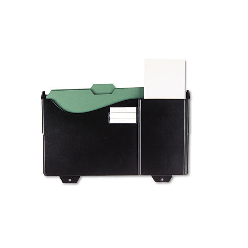 Universal® wholesale. UNIVERSAL Add-on Pocket For Grande Central Filing System, Plastic, Black. HSD Wholesale: Janitorial Supplies, Breakroom Supplies, Office Supplies.