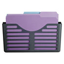 Universal® wholesale. UNIVERSAL® Recycled Plastic Cubicle Single File Pocket, Black. HSD Wholesale: Janitorial Supplies, Breakroom Supplies, Office Supplies.