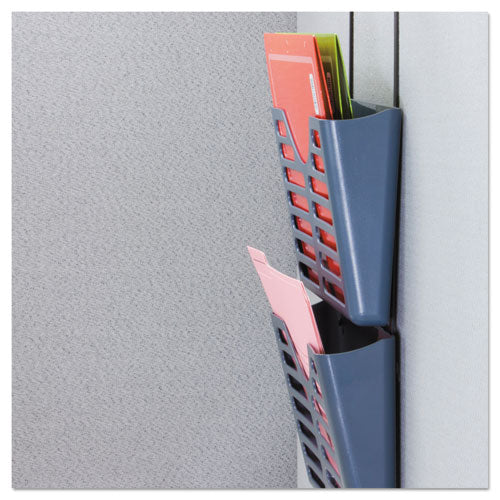 Universal® wholesale. UNIVERSAL® Recycled Plastic Cubicle Triple File Pocket, Black. HSD Wholesale: Janitorial Supplies, Breakroom Supplies, Office Supplies.
