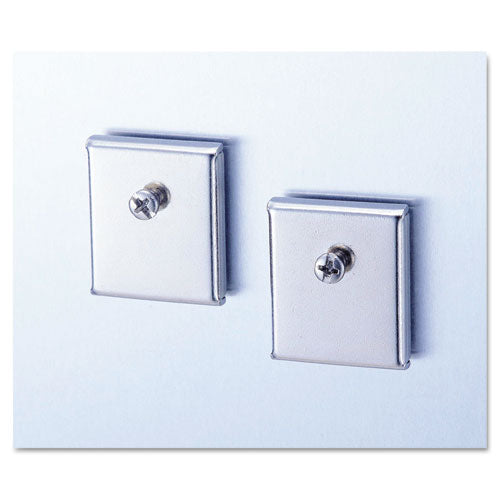 Universal® wholesale. UNIVERSAL Cubicle Accessory Mounting Magnets, Silver, Set Of 2. HSD Wholesale: Janitorial Supplies, Breakroom Supplies, Office Supplies.