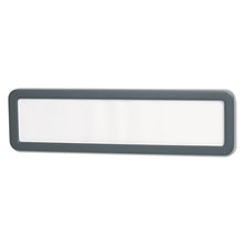 Load image into Gallery viewer, Universal® wholesale. UNIVERSAL® Recycled Cubicle Nameplate With Rounded Corners, 9 X 2 1-2, Charcoal. HSD Wholesale: Janitorial Supplies, Breakroom Supplies, Office Supplies.