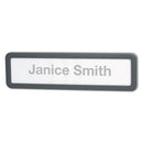 Universal® wholesale. UNIVERSAL® Recycled Cubicle Nameplate With Rounded Corners, 9 X 2 1-2, Charcoal. HSD Wholesale: Janitorial Supplies, Breakroom Supplies, Office Supplies.