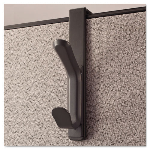 Universal® wholesale. UNIVERSAL® Recycled Cubicle Double Coat Hook, Plastic, Charcoal. HSD Wholesale: Janitorial Supplies, Breakroom Supplies, Office Supplies.