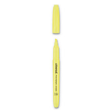 Load image into Gallery viewer, Universal™ wholesale. UNIVERSAL® Pocket Highlighters, Chisel Tip, Fluorescent Yellow, 36-pack. HSD Wholesale: Janitorial Supplies, Breakroom Supplies, Office Supplies.