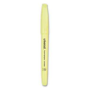 Universal™ wholesale. UNIVERSAL® Pocket Highlighters, Chisel Tip, Fluorescent Yellow, 36-pack. HSD Wholesale: Janitorial Supplies, Breakroom Supplies, Office Supplies.