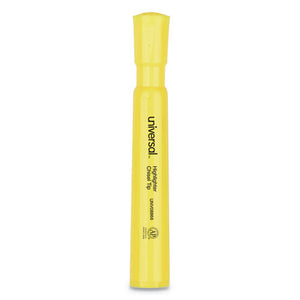 Universal™ wholesale. UNIVERSAL® Desk Highlighters, Chisel Tip, Fluorescent Yellow, 36-pack. HSD Wholesale: Janitorial Supplies, Breakroom Supplies, Office Supplies.