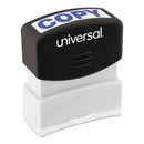 Universal® wholesale. UNIVERSAL® Message Stamp, Copy, Pre-inked One-color, Blue. HSD Wholesale: Janitorial Supplies, Breakroom Supplies, Office Supplies.