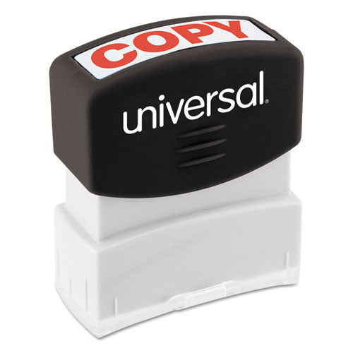 Universal® wholesale. UNIVERSAL® Message Stamp, Copy, Pre-inked One-color, Red. HSD Wholesale: Janitorial Supplies, Breakroom Supplies, Office Supplies.