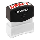 Universal® wholesale. UNIVERSAL® Message Stamp, Draft, Pre-inked One-color, Red. HSD Wholesale: Janitorial Supplies, Breakroom Supplies, Office Supplies.