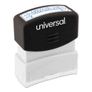Universal® wholesale. UNIVERSAL® Message Stamp, E-mailed, Pre-inked One-color, Blue. HSD Wholesale: Janitorial Supplies, Breakroom Supplies, Office Supplies.
