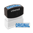Universal® wholesale. UNIVERSAL® Message Stamp, Original, Pre-inked One-color, Blue. HSD Wholesale: Janitorial Supplies, Breakroom Supplies, Office Supplies.