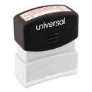 Universal® wholesale. UNIVERSAL® Message Stamp, Received, Pre-inked One-color, Red. HSD Wholesale: Janitorial Supplies, Breakroom Supplies, Office Supplies.