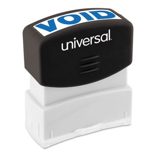 Universal® wholesale. UNIVERSAL® Message Stamp, Void, Pre-inked One-color, Blue. HSD Wholesale: Janitorial Supplies, Breakroom Supplies, Office Supplies.