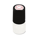 Universal® wholesale. UNIVERSAL® Round Message Stamp, Smiley Face, Pre-inked-re-inkable, Red. HSD Wholesale: Janitorial Supplies, Breakroom Supplies, Office Supplies.