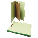 Universal® wholesale. UNIVERSAL® Four-section Pressboard Classification Folders, 1 Divider, Letter Size, Green, 10-box. HSD Wholesale: Janitorial Supplies, Breakroom Supplies, Office Supplies.