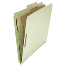 Universal® wholesale. UNIVERSAL® Four-section Pressboard Classification Folders, 1 Divider, Letter Size, Gray-green, 10-box. HSD Wholesale: Janitorial Supplies, Breakroom Supplies, Office Supplies.