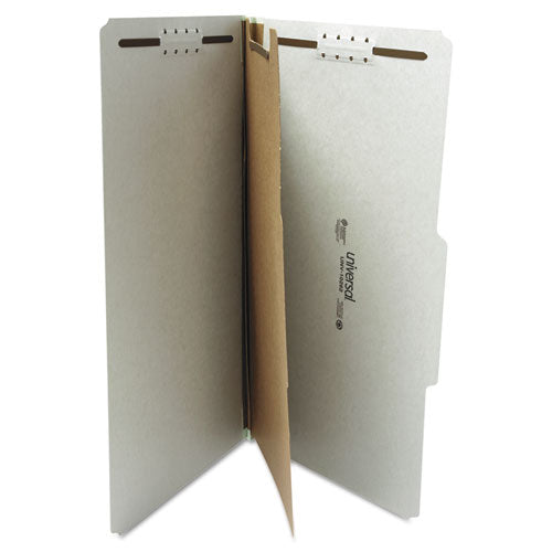 Universal® wholesale. UNIVERSAL® Four-section Pressboard Classification Folders, 1 Divider, Legal Size, Gray, 10-box. HSD Wholesale: Janitorial Supplies, Breakroom Supplies, Office Supplies.