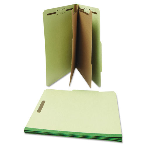 Universal® wholesale. UNIVERSAL® Six--section Pressboard Classification Folders, 2 Dividers, Letter Size, Green, 10-box. HSD Wholesale: Janitorial Supplies, Breakroom Supplies, Office Supplies.