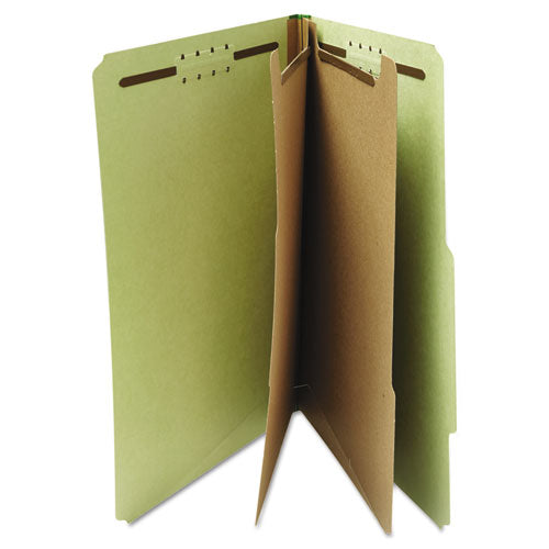 Universal® wholesale. UNIVERSAL® Six--section Pressboard Classification Folders, 2 Dividers, Letter Size, Green, 10-box. HSD Wholesale: Janitorial Supplies, Breakroom Supplies, Office Supplies.