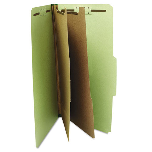Universal® wholesale. UNIVERSAL® Six--section Pressboard Classification Folders, 2 Dividers, Legal Size, Green, 10-box. HSD Wholesale: Janitorial Supplies, Breakroom Supplies, Office Supplies.