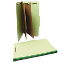 Universal® wholesale. UNIVERSAL® Six--section Pressboard Classification Folders, 2 Dividers, Legal Size, Green, 10-box. HSD Wholesale: Janitorial Supplies, Breakroom Supplies, Office Supplies.