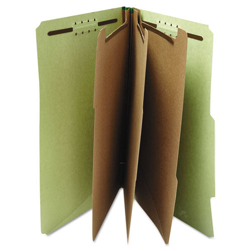 Universal® wholesale. UNIVERSAL® Eight-section Pressboard Classification Folders, 3 Dividers, Letter Size, Green, 10-box. HSD Wholesale: Janitorial Supplies, Breakroom Supplies, Office Supplies.