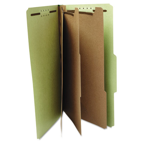 Universal® wholesale. UNIVERSAL® Eight-section Pressboard Classification Folders, 3 Dividers, Legal Size, Green, 10-box. HSD Wholesale: Janitorial Supplies, Breakroom Supplies, Office Supplies.