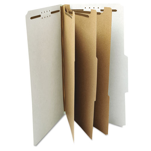 Universal® wholesale. UNIVERSAL® Eight-section Pressboard Classification Folders, 3 Dividers, Legal Size, Gray, 10-box. HSD Wholesale: Janitorial Supplies, Breakroom Supplies, Office Supplies.