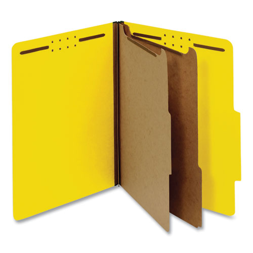Universal® wholesale. UNIVERSAL® Bright Colored Pressboard Classification Folders, 2 Dividers, Letter Size, Yellow, 10-box. HSD Wholesale: Janitorial Supplies, Breakroom Supplies, Office Supplies.