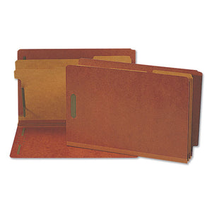 Universal® wholesale. UNIVERSAL® Red Pressboard End Tab Classification Folders, 2 Dividers, Legal Size, Red, 10-box. HSD Wholesale: Janitorial Supplies, Breakroom Supplies, Office Supplies.