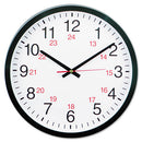 Universal® wholesale. UNIVERSAL 24-hour Round Wall Clock, 12.63" Overall Diameter, Black Case, 1 Aa (sold Separately). HSD Wholesale: Janitorial Supplies, Breakroom Supplies, Office Supplies.