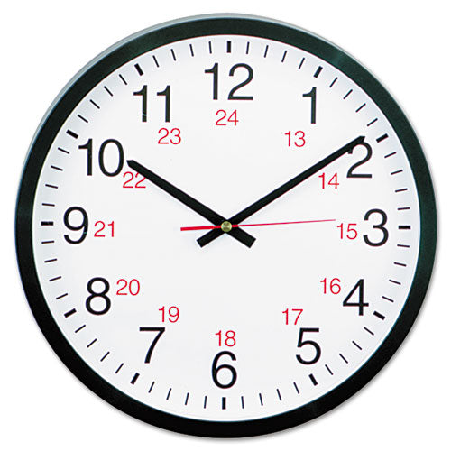 Universal® wholesale. UNIVERSAL 24-hour Round Wall Clock, 12.63