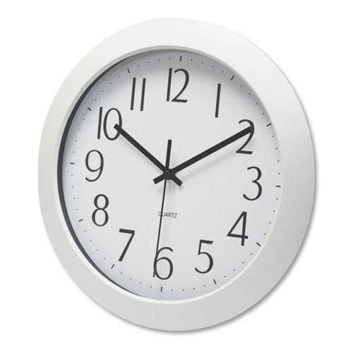 Universal® wholesale. UNIVERSAL® Whisper Quiet Clock, 12" Overall Diameter, White Case, 1 Aa (sold Separately). HSD Wholesale: Janitorial Supplies, Breakroom Supplies, Office Supplies.