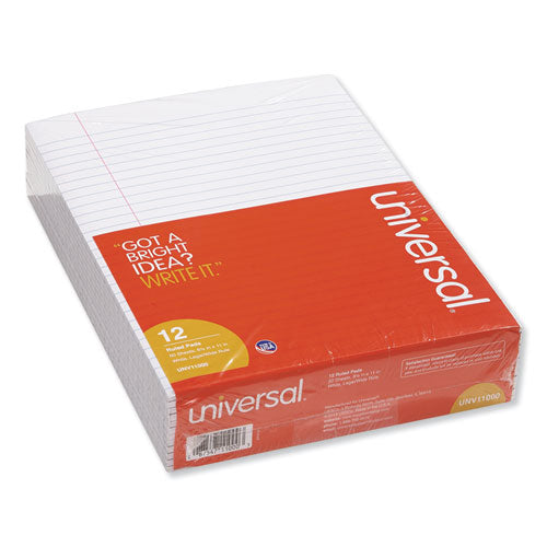 Universal® wholesale. UNIVERSAL® Glue Top Pads, Wide-legal Rule, 8.5 X 11, White, 50 Sheets, Dozen. HSD Wholesale: Janitorial Supplies, Breakroom Supplies, Office Supplies.
