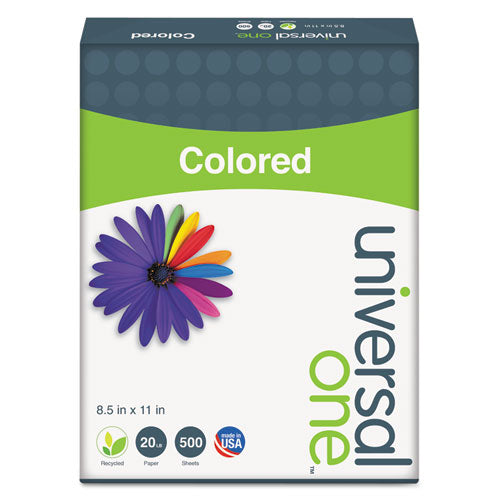 Universal® wholesale. UNIVERSAL Deluxe Colored Paper, 20lb, 8.5 X 11, Canary, 500-ream. HSD Wholesale: Janitorial Supplies, Breakroom Supplies, Office Supplies.