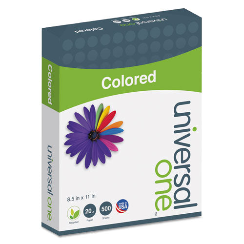 Universal® wholesale. UNIVERSAL Deluxe Colored Paper, 20lb, 8.5 X 11, Canary, 500-ream. HSD Wholesale: Janitorial Supplies, Breakroom Supplies, Office Supplies.