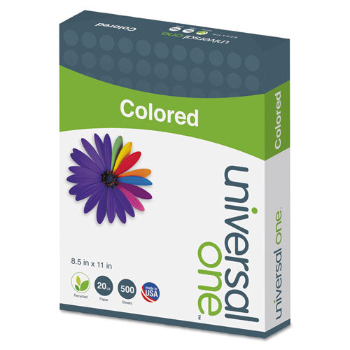 Universal® wholesale. UNIVERSAL Deluxe Colored Paper, 20lb, 8.5 X 11, Canary, 500-ream. HSD Wholesale: Janitorial Supplies, Breakroom Supplies, Office Supplies.