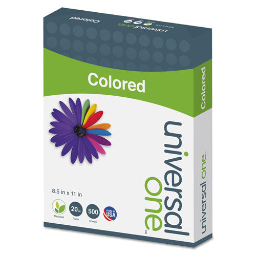 Universal® wholesale. UNIVERSAL Deluxe Colored Paper, 20lb, 8.5 X 11, Blue, 500-ream. HSD Wholesale: Janitorial Supplies, Breakroom Supplies, Office Supplies.
