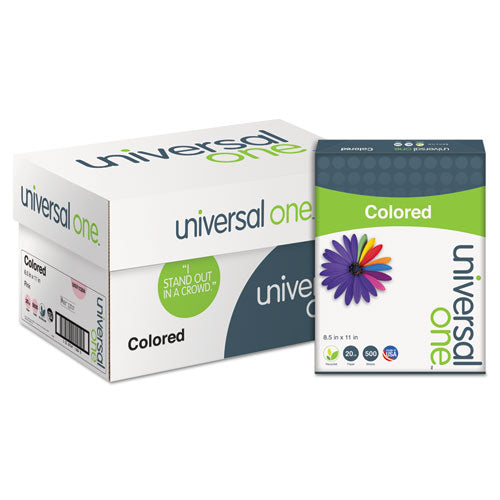 Universal® wholesale. UNIVERSAL Deluxe Colored Paper, 20lb, 8.5 X 11, Pink, 500-ream. HSD Wholesale: Janitorial Supplies, Breakroom Supplies, Office Supplies.