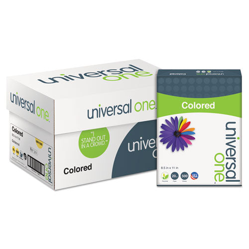 Universal® wholesale. UNIVERSAL Deluxe Colored Paper, 20lb, 8.5 X 11, Goldenrod, 500-ream. HSD Wholesale: Janitorial Supplies, Breakroom Supplies, Office Supplies.