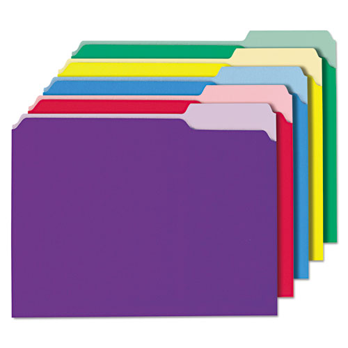 Universal® wholesale. UNIVERSAL® Interior File Folders, 1-3-cut Tabs, Letter Size, Assorted, 100-box. HSD Wholesale: Janitorial Supplies, Breakroom Supplies, Office Supplies.