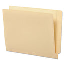 Universal® wholesale. UNIVERSAL® Deluxe Reinforced End Tab Folders, 9" Front, Straight Tab, Letter Size, Manila, 100-box. HSD Wholesale: Janitorial Supplies, Breakroom Supplies, Office Supplies.
