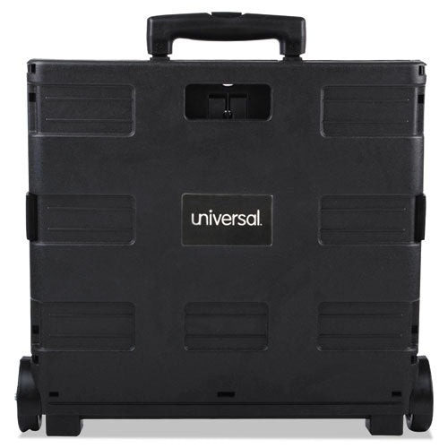 Universal® wholesale. UNIVERSAL® Collapsible Mobile Storage Crate, 18 1-4 X 15 X 18 1-4 To 39 3-8, Black. HSD Wholesale: Janitorial Supplies, Breakroom Supplies, Office Supplies.