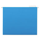 Universal® wholesale. UNIVERSAL Deluxe Bright Color Hanging File Folders, Letter Size, 1-5-cut Tab, Blue, 25-box. HSD Wholesale: Janitorial Supplies, Breakroom Supplies, Office Supplies.