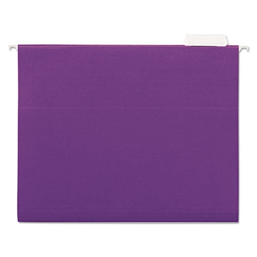 Universal® wholesale. UNIVERSAL Deluxe Bright Color Hanging File Folders, Letter Size, 1-5-cut Tab, Violet, 25-box. HSD Wholesale: Janitorial Supplies, Breakroom Supplies, Office Supplies.