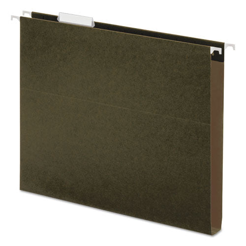 Universal® wholesale. UNIVERSAL® Box Bottom Hanging File Folders, Letter Size, 1-5-cut Tab, Standard Green, 25-box. HSD Wholesale: Janitorial Supplies, Breakroom Supplies, Office Supplies.