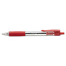 Universal™ wholesale. UNIVERSAL® Comfort Grip Retractable Ballpoint Pen, Medium 1mm, Red Ink, Clear Barrel, Dozen. HSD Wholesale: Janitorial Supplies, Breakroom Supplies, Office Supplies.